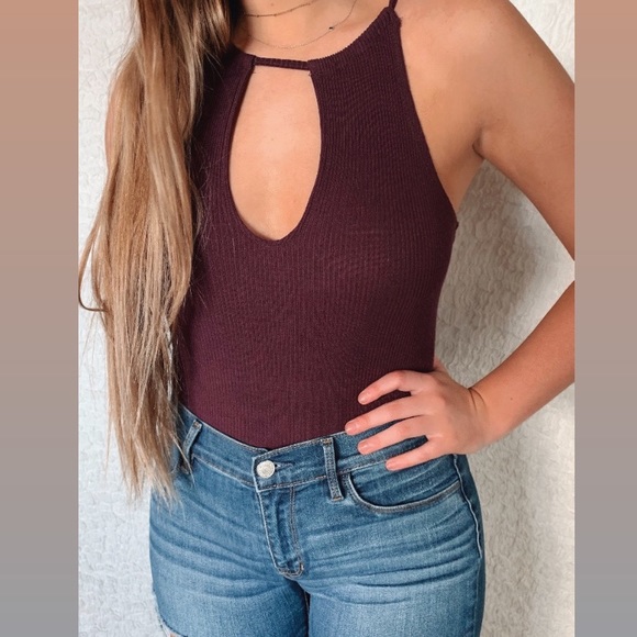 Plum/Maroon Bodysuit - Picture 1 of 3